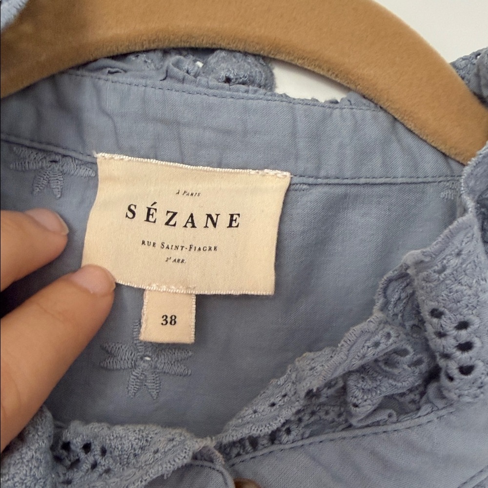Sézane Cassy shirt in the color Vintage - Picture 3 of 6